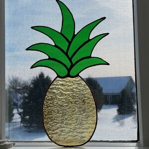 Pineapple - Stained Glass Handcrafted Artwork